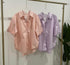 WANWAN Solid Color Collar Shirt
